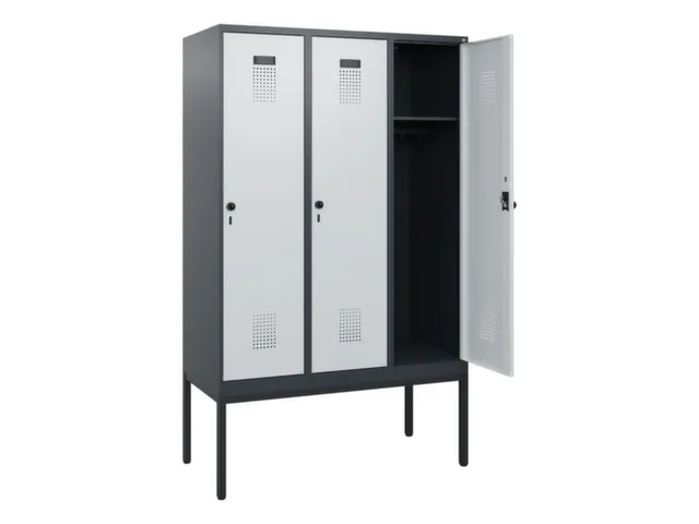 schoollocker,HxBxD 1950x1200x500mm,3vak,vak B 400mm,draaigrendel