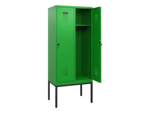 schoollocker,HxBxD 1950x800x500mm,2vak,vak B 400mm,draaigrendel