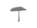 angle de liaison,90 °,HxlxP 720-840x800x800mm,rond,MS-gris foncé