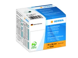 HERMA 4340 Adresetiketten voor Schrijfmachines op rol 70x38mm 250 stuk