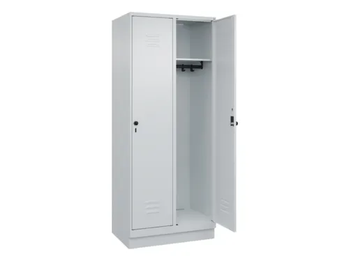 locker,HxBxD 1950x800x500mm,2vak,vak B 400mm,draaigrendel,sokkel