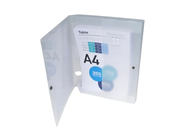 Klasseerdoos PP Krea cover rug 40mm wit