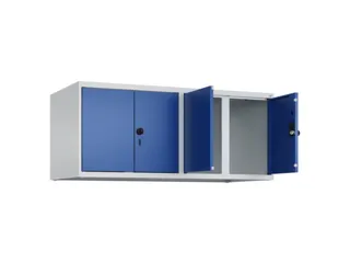 opzetkast,v. locker,4vak.,vak B 300mm,HxBxD 500x1200x500mm,vleugeldeur - 2