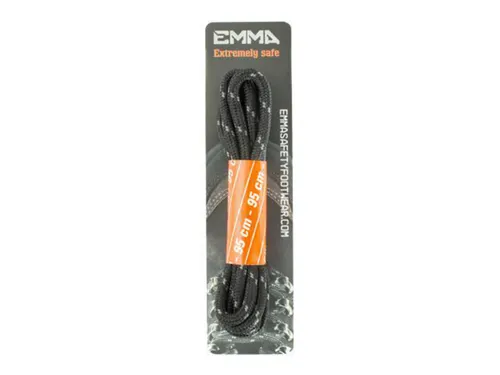 Emma veters, lengte 95 cm, zwart/grijs, per paar