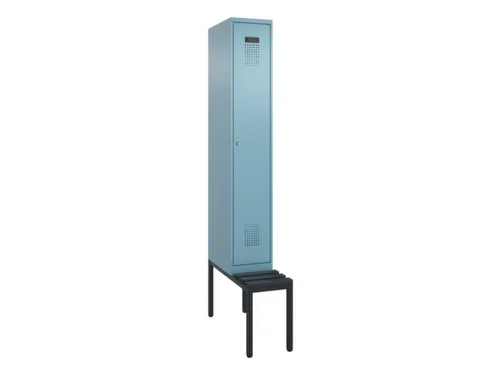 locker met bank,HxBxD 2120x300x815mm,1vak,vak B 300mm,cilinderslot