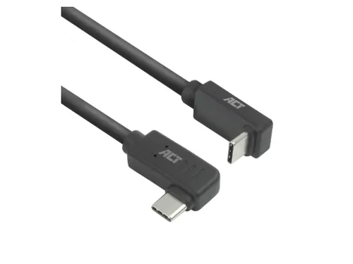 Kabel ACT USB-C hoek links/rechts USB-C hoek boven/beneden 10Gbps 2m