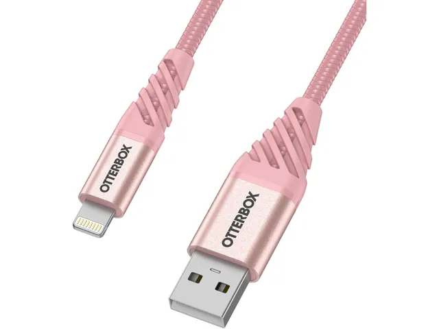 OtterBox Premium Datatransferkabel Lightning-USB-A 1m Rozegoud