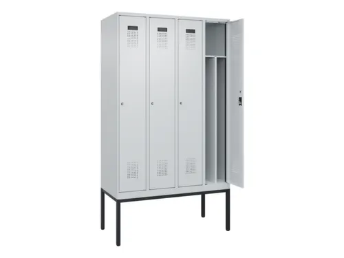 locker voor scheiding van kleding,HxBxD 2120x1200x500mm,4vak