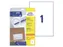 Etiket Avery Zweckform 6119 210x297mm A4 wit 25stuks