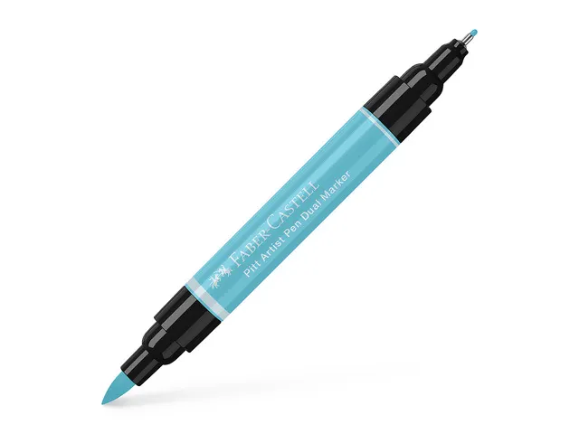 Tekenstift Faber-Castell Pitt Artist Pen duo marker 154 licht kobalt t