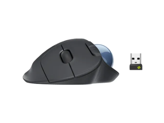 910-006221 Logitech M575 muis 5 knoppen grijs