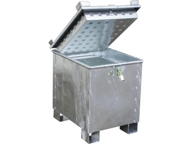 lithium-ion opslagcontainer,90l,HxBxD 750x600x800mm,vuurverzinkt