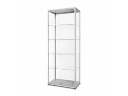 Glazen Vitrinekast Dubbele Deur 80x40x200cm