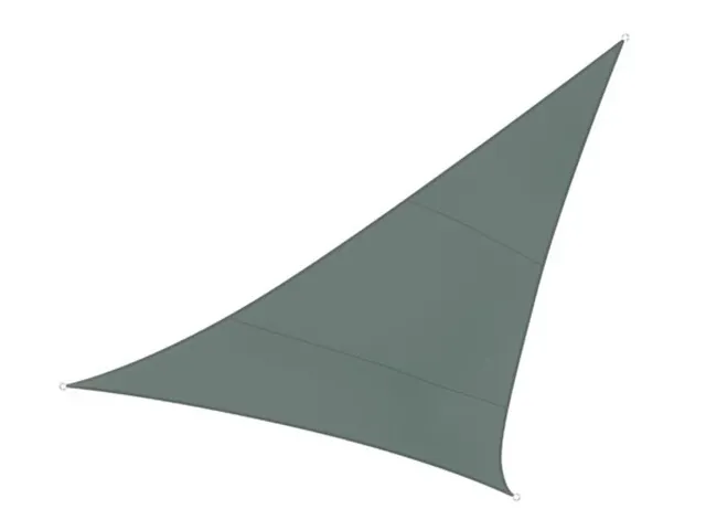 Zonnezeil Driehoek 3.6 x 3.6 x 3.6m Groengrijs