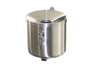 Veiligheidswandasbak Rvs 2.4 liter 145x150mm Kantelbaar Cilinderslot - 1