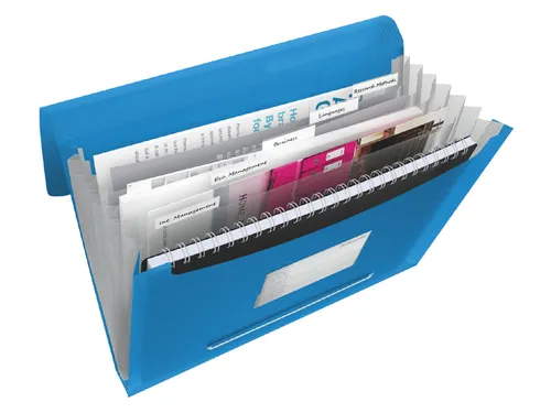 Projectmap Vivida Pp Blauw A4 6 Vaks
