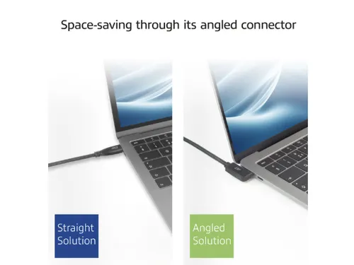 Kabel ACT USB-C standaard naar USB-C hoek 10Gbps 2m