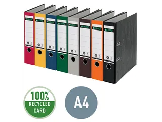 Ordner Leitz 1080 A4 80mm blauw gewolkt 100% gerecycled karton - 9