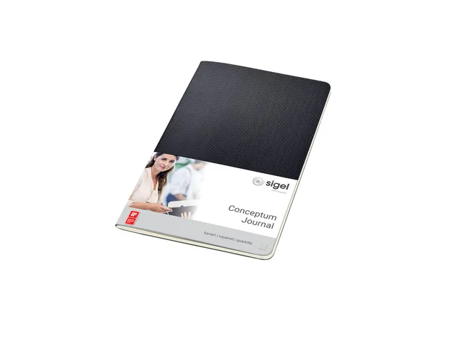 Carnet de note Sigel Conceptum softcover A5 quadrillé noir