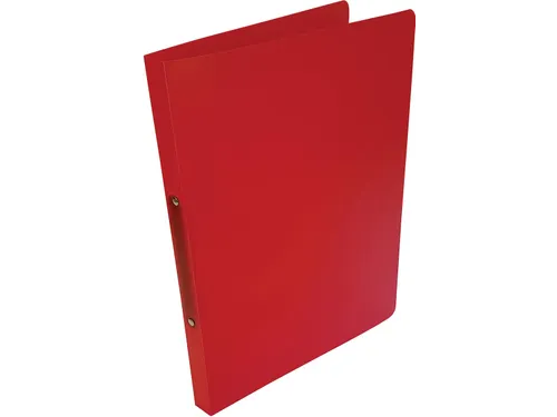 ringmap voor A4 PP 2 ringen 16 mm transparant rood