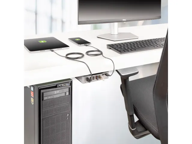 7-poorts USB-C hub 10Gbps desktop USB hub met 5x USB-A en 2x USB-C