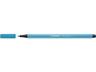 Viltstift STABILO Pen 68/031 medium neon blauw - 6