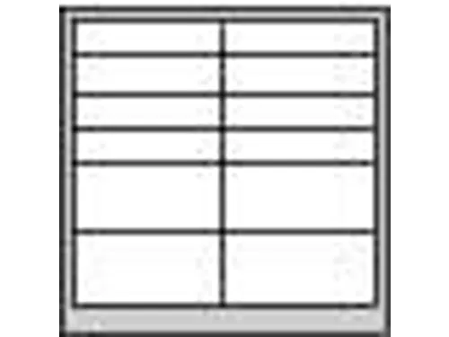 ladekast HxBxD 900x1000x500mm 12laden RAL7035 front RAL5012