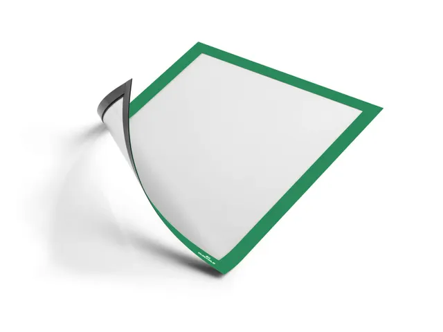 Informatiekader DURAFRAME MAGNETIC A4 Groen 5 Stuks