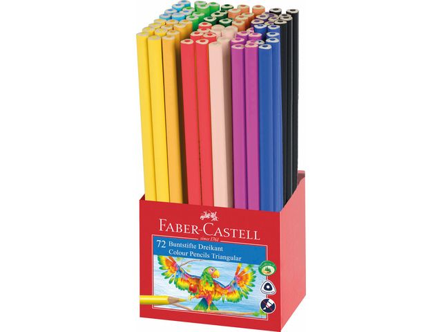 kleurpotlood Faber-Castell driekant 72st. | KleurpotlodenWinkel.nl