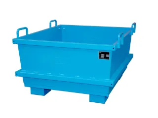 Universele Stortgoedbak Blauw Heftruck Kraantraverse 680x1040x1200mm - 1
