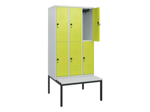 Dubbeldekse dekenkist,HxBxD 1950x900x815mm,3x2vak.,vak B 300mm