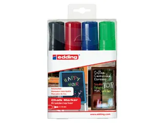 Viltstift Edding 4090 Window Schuin Assorti 4-15mm Etui à 4st - 1