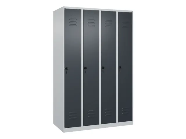 locker voor scheiding van kleding,HxBxD 1850x1200x500mm,4vak