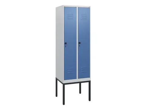 locker,HxBxD 1950x600x500mm,2vak,vak B 300mm,draaigrendel