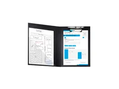 Klemplaat/klep gecoa t papier A4 zwart