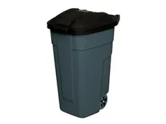 Afvalbak 100 Liter HxBxD 850x510x550mm Pp Romp en Deksel Antraciet