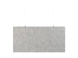 Akoestisch PET-vilt rechthoekig plafondpaneel 60x120cm Lichtgrijs