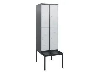 Dubbeldekse dekenkist,HxBxD 1950x600x815mm,2x2vak.,vak B 300mm - 1
