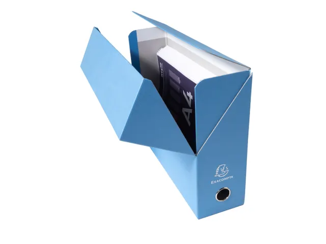 Transportdoos rug 90mm canvas blauw