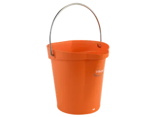 Hygiene 5688-7 emmer 6 liter oranje, maatverdeling en schenktuit - 1