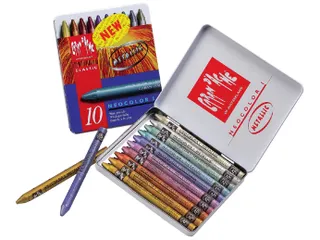 Waskrijt Caran d'Ache neocolor-II 10 stuks assorti - 3