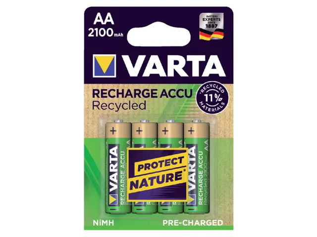 Batterij oplaadbaar Varta 4xAA 2100mAh ready2use