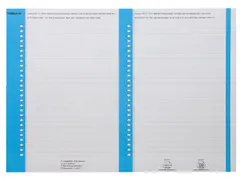 Ruiterstrook Elba Nr 8 138x6mm lateraal blauw 10 vel