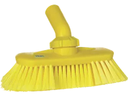 Hygiene 7067-6 Hoekverstelbare Borstel Watertoevoer Geel