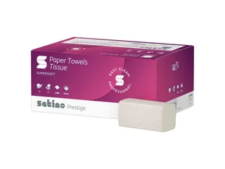 Handdoek Satino 276640 Z-vouw 2-laags 25x23cm 3000 Stuks - 1