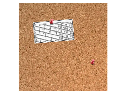 Prikbord Desq 35x35cm kurk