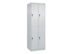 dubbeldekse locker,HxBxD 1850x600x500mm,2x2vak.,vak B 300mm