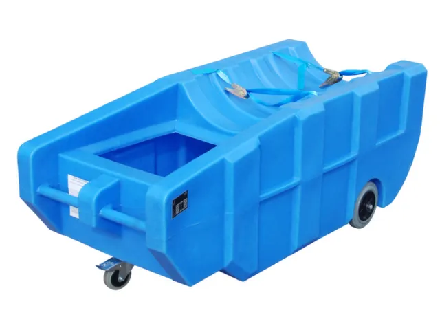 Opvangbak Verrijdbaar 1X 200L Pe H X B X D 640X 1600X 740Mm