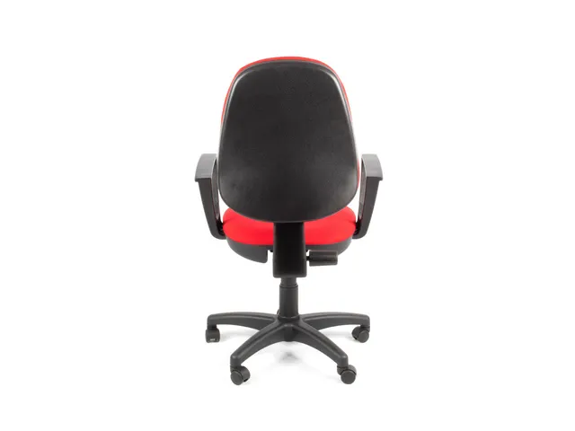 Bureaustoel EN1335 Linea Tiger 01 rood/rood met armleuning