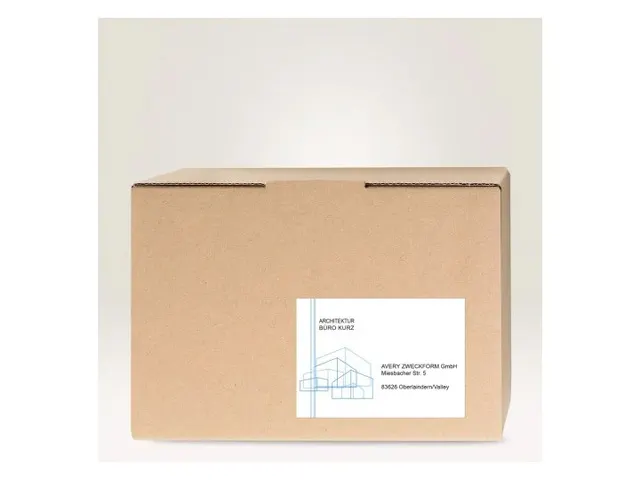 Etiquette ILC Avery 199,6x143,5mm blanche NP 25 feuilles 2 etiquettes